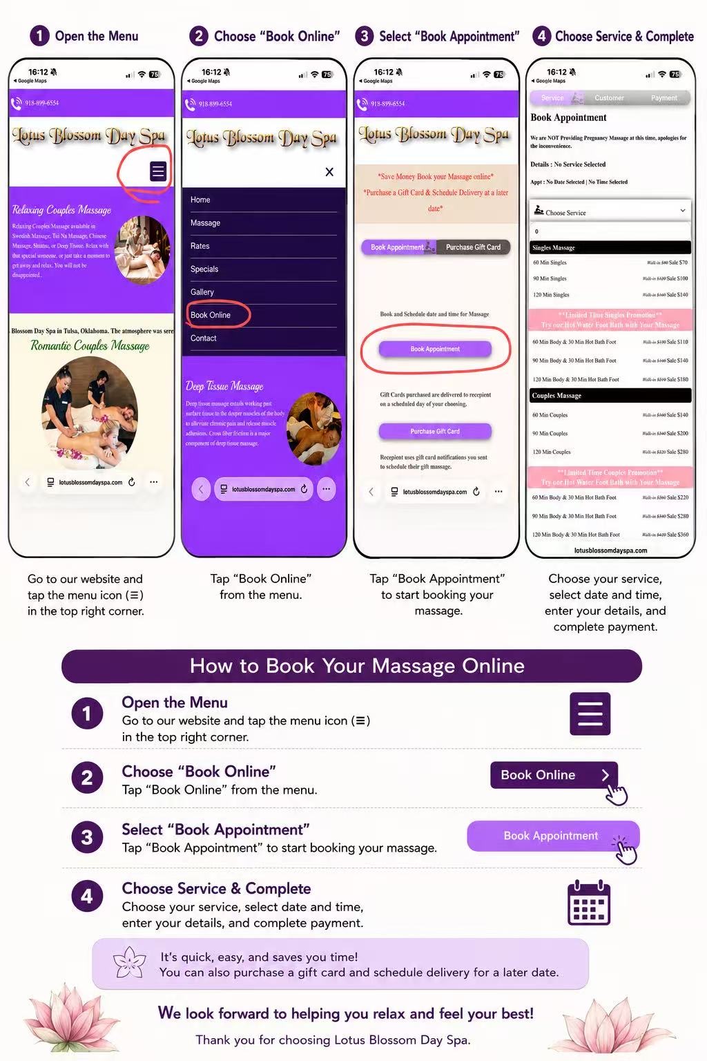 Click a Button To Book Appointment